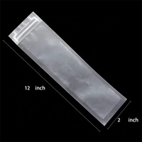 Sacs à glaces transparents personnalisés en plastique imprimé 2*12 5.5*28cm pour la fabrication de glaces et de sucettes glacées, usage commercial