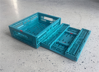 Panier de rangement pliable, empilable, recyclable, écologique en plastique PP maillé