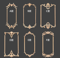 Meubles en bois Appliques Onlays Embellissements Moulures pour Armoires pour Salle À Manger Cuisine Salon Chambre Bureau À Domicile Hôtel