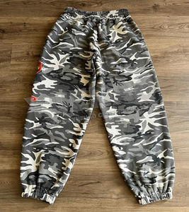 Benutzer definierte Kordel zug Manschette Stickerei Fleece Französisch Terry Loose Distressed Camo <span class=keywords><strong>Camouflage</strong></span> Track Jogging hose Baggy Jogging hose Männer - Product Image 2