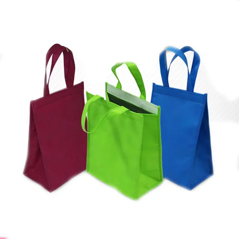 Eco-friendly Reciclar isolar saco de lancheira fresco para a escola crianças comida dos desenhos animados tecido não tecido tamanho personalizado aceito saco HUANLU