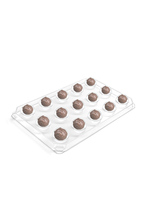 Emballage alimentaire transparent en plastique personnalisé ODM, thermoformage sous vide, boîte à chocolat en PET, boîte cadeau pour chocolats truffés