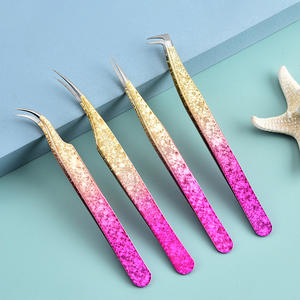 Gmagic professionale in acciaio inossidabile pinzetta per sopracciglia da donna bellezza inclinato a punta ciglia extension pinzette ciglia finte - Product Image 2