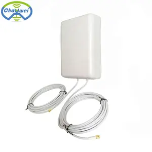 2019 Best 698-2960mhz 3G 4g lte outdoor panel mimo antenna with two cable