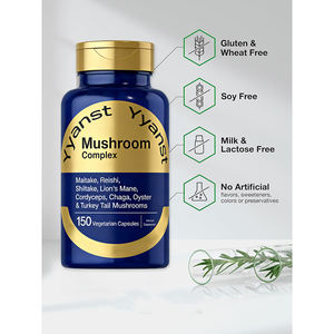 Cápsulas de Complejo de Hongos Vegetarianos Maitake, Reishi, Shiitake y Melena de León, de Marca Privada y Empaque Personalizado, para Uso Adulto - Inmunidad - Product Image 5