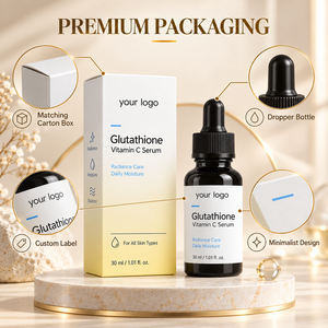 Suero de Vitamina C en Botella con Gotero de 30 ml, Esencia de Belleza con Glutatión, Producción de Cuidado de la Piel OEM ODM - Product Image 6