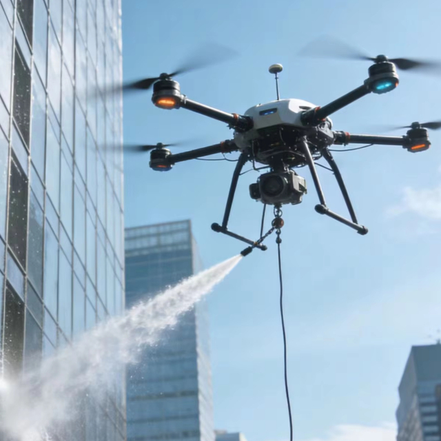 2026 NEW ARRIVAL Rosefinch 9.0KW Aluminum Tethered Drone Power System 110m Cable Nonstop Power for Window Building Drones