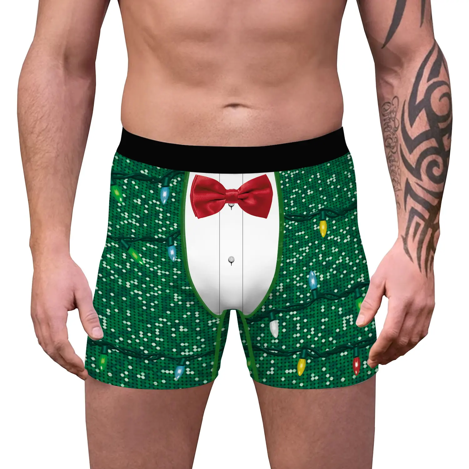 Kerst Nighty Ssexy Ondergoed Mannen Jongens Tiener Leuke Boxer Slip