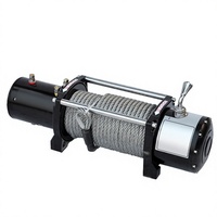 Treuil électrique 24V tout-terrain 4x4 à commande manuelle avec câble en acier de 12 000 lb