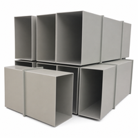SCEELAB Conduit carré ignifuge en PP, anti-corrosion, pour écoles, hôpitaux, ateliers, design contemporain, usage commercial, laboratoire