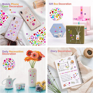 Adesivi con Gemme a Forma di <span class=keywords><strong>Cuore</strong></span> Multiforme GF, Decorazioni Fai-da-Te per Bambini, Adesivi con Strass Autoadesivi per Spettacoli - Product Image 6