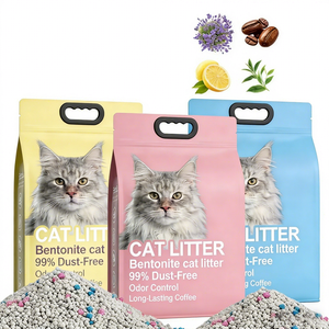 Litière pour <span class=keywords><strong>chat</strong></span> en bentonite et tofu agglomérante, parfumée, anti-odeur, aux senteurs <span class=keywords><strong>de</strong></span> citron, pomme, poudre pour bébé et rose - Product Image 1
