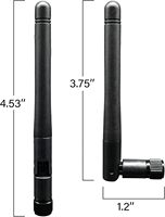 Antenne WiFi pour PC, double bande 2,4 GHz 5 GHz 5,8 GHz, antenne de carte WiFi 3dBi avec connecteur RP-SMA mâle (sans broche)