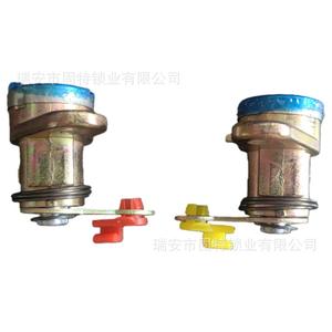 Cylindre de serrure de porte Sinotruk Chengdu Wangpai 737 757B777 en alliage de zinc, 2 clés, bronze, serrure cylindrique, pièce automobile - Product Image 3