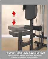 Équipement de musculation multifonctionnel pour la maison, vente en gros, ensemble d'équipement de musculation à domicile avec système de tirage latéral à charge libre