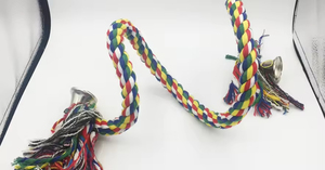 Giocattolo uccello corda posatoi arrampicata corda 100% Bungee giocattoli di cotone per l'uccello in piedi - Product Image 5