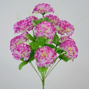 Ramo de <span class=keywords><strong>12</strong></span> Cabezas de Carnaciones Artificiales, <span class=keywords><strong>Precio</strong></span> de Fábrica, Flores Artificiales al por Mayor, Ramo de Flores de Seda Sintética para Decoración - Product Image 6