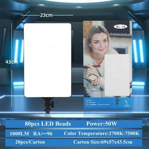 Iluminación de vídeo de estudio portátil de 24 pulgadas, transmisión en vivo, temperatura de Color ajustable plana, fotografía, película fotográfica, Panel de luz LED - Product Image 6