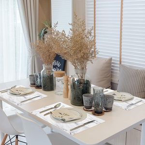 <span class=keywords><strong>Plastic</strong></span> Pp Placemat Custom Marmer Patroon Dun Milieuvriendelijk Antibacteriële Tafelmat Wipeable Gemakkelijk Schoon Materiaal