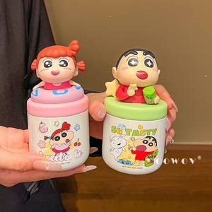 แก้วเก็บความร้อนลายเครยอนชินจัง รุ่นมินิ ปี 2025 น่ารัก เหมาะสำหรับคู่รัก ใช้เป็นขวดน้ำ ของขวัญวันเกิด หรือของขวัญวันวาเลนไทน์ - Product Image 2