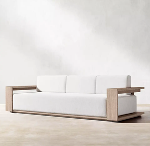 Nueva Llegada, Juego de Sofás de Jardín de Madera de Teca Modernos y de Lujo, Muebles de Exterior - Product Image 3