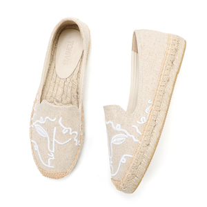 Nouvelles Espadrilles Plates Brodéées pour Femmes, Style Tendance, Haute Qualité, Durables, à Talon Haut, Fermeture Facile à Enfiler, OEM ODM - Product Image 3