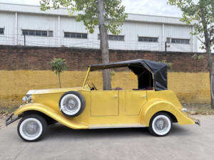 Mejor Precio, Auto Eléctrico Blanco de 5 Plazas, Estilo Antiguo, Clásico, Vintage, para Transporte Especial en Hoteles - Product Image 1