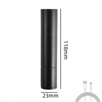 Lampe torche UV portable rechargeable par USB QXMOVING en aluminium 365nm, lampe de poche ultraviolette