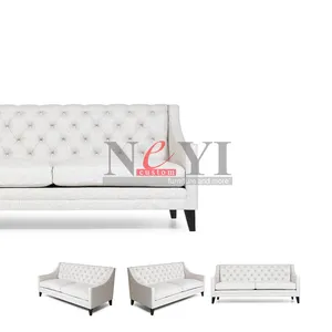 SF018 Living Room Sofas Modern Futons Sofabed Leather Tufted Cotton Fabric Sofa