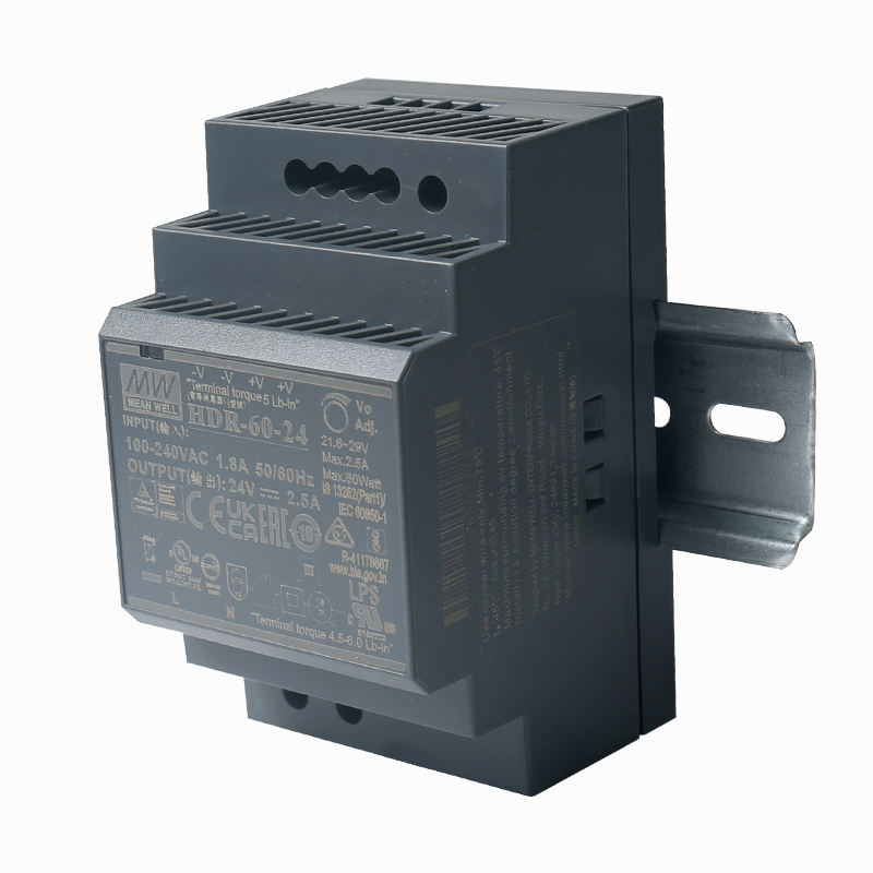 MeanWell Industry Single Output 10A Power Supply HDR-15-24/5/12 HDR-30-5/12/15/24/48v HDR-60-5/12/24/48 HDR-100-12/24/48N 48V