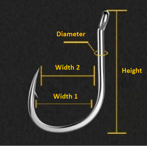 Anzuelos de pesca de alta resistencia 82A con técnicas de pesca con mosca Jigging de agua salada con púas, anzuelos de Pesca de Mar de Río único con agujero grande - Product Image 5