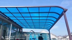 Waterproof Outdoor Aluminum <span class=keywords><strong>Frame</strong></span> Policarbonato <span class=keywords><strong>Canopy</strong></span> Varanda Toldo Pátio Cobrindo para Jardim Casa Estacionamento Carro Shed - Product Image 6