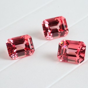 Pierres précieuses Padparadscha <span class=keywords><strong>Sapp</strong></span> cultivées en laboratoire, 10*8mm, 5 carats, taille octogonale, stock en gros pour la fabrication de bijoux, haute qualité, directement de l'usine - Product Image 2