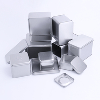 Boîte à bonbons rectangulaire en fer blanc, boîtes métalliques, pot d'emballage pour thé imprimé à l'écran