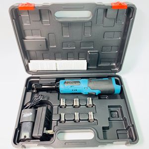 16.8V Long Head Portable Cordless Ratchet Wrench 3/8" Rechargeable Lithium 90 Right Angle <b>Torque</b> Wrench <b>Set</b> - Product Image 1