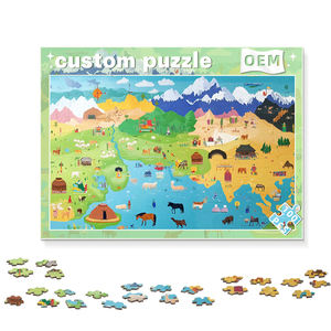 ÉCHANTILLON GRATUIT <span class=keywords><strong>Puzzle</strong></span> personnalisé <span class=keywords><strong>1000</strong></span> pièces Animaux de dessin animé en carton pour tout-petits - Product Image 6
