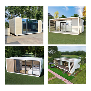 Thép bánh sandwich Bảng điều khiển gấp container nhà viên biệt thự cho khách sạn ngoài trời sử dụng prefab Modular Apple cabin nhà - Product Image 4