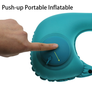 Almohada de cuello de viaje inflable en forma de U para regalos de bienvenida - Product Image 6