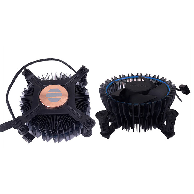 Cpu Cooler Copper Cpu Radiator Cooler Fan for INTEL LGA775 Lga 1155 1156 1150 4pin Computer Aluminum Computer DC 12V Cooling Fan