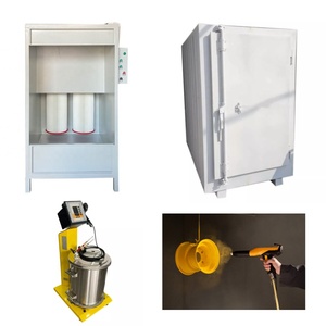 Ensemble d'équipements de <span class=keywords><strong>peinture</strong></span> en poudre industrielle personnalisée Changhe, acier, contrôlé par PLC, pistolet de pulvérisation pour <span class=keywords><strong>jantes</strong></span> en alliage, <span class=keywords><strong>four</strong></span> de séchage - Product Image 1
