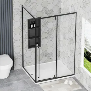 Personnalisé Hôtel Appartement Intérieur Salle de Bain Verre Moustiquaire Porte de Douche Quadrant Cabines de Douche