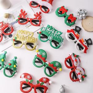 Cute Plastic Christmas Glasses <strong>Frame</strong> for Antlers <strong>Xmas</strong> <strong>Tree</strong> Photo Booth Props Custom Logo Kids Gifts New Year Decorations - Product Image 6