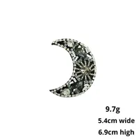 Accessoires de vêtements en PVC 3D, patchs à coudre à la main, lune, perles, strass, décorations pour chapeaux, sacs