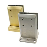 Support en verre robuste pour clôture de piscine, à double face, 180 degrés, 2205, à fixation au sol, pour garde-corps carré