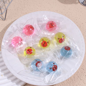 Balle anti-stress TPR souple de 3 cm, scintillante, jouet sensoriel à pincer, Capybara arc-en-ciel, balles sensorielles TPR souples anti-stress – Grande vente - Product Image 5