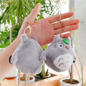 12cm <span class=keywords><strong>Totoro</strong></span> Plüschfigur Kleiner Anhänger Japanisches Plüschtier Katzenfigur Großhandel Schlüsselanhänger Greifpuppe - Product Image 3