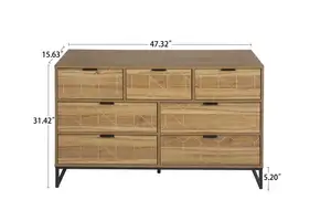 Modern Living Room Furniture 7 Drawer Dresser Wood Cabinet Hot Sale Drawer Cabinet