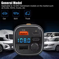 Tragbares Großhandels-Autoladegerät mit PD FM-Transmitter MP3-Player Freisprecheinrichtung Dual-USB-Telefonladegerät