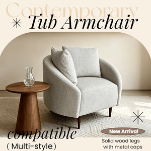 Fauteuil d'appoint moderne et minimaliste pour salon, avec pieds en bois massif et coussins de dossier réglables, idéal pour salon et hôtel - Product Image 3