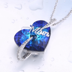 เกรดยอดเยี่ยมวันแม่รัก<span class=keywords><strong>หัวใจ</strong></span> SW คริสตัลพร้อม<span class=keywords><strong>สร้อย</strong></span>คอชุบทอง18K สำหรับผู้หญิง - Product Image 5